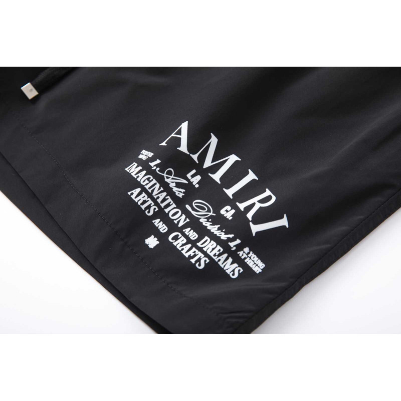 Amiri Printed Logo Shorts Black