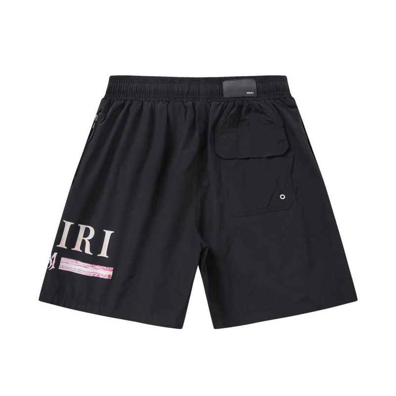 Amiri Printed Logo Shorts Black