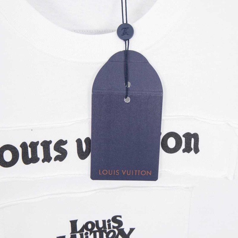 l**is V*t*n logo signaturet-shirt white