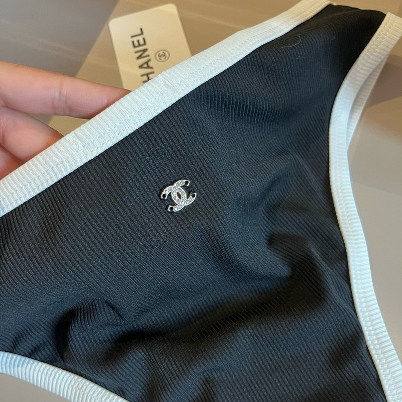 Ch*el bikini suit black