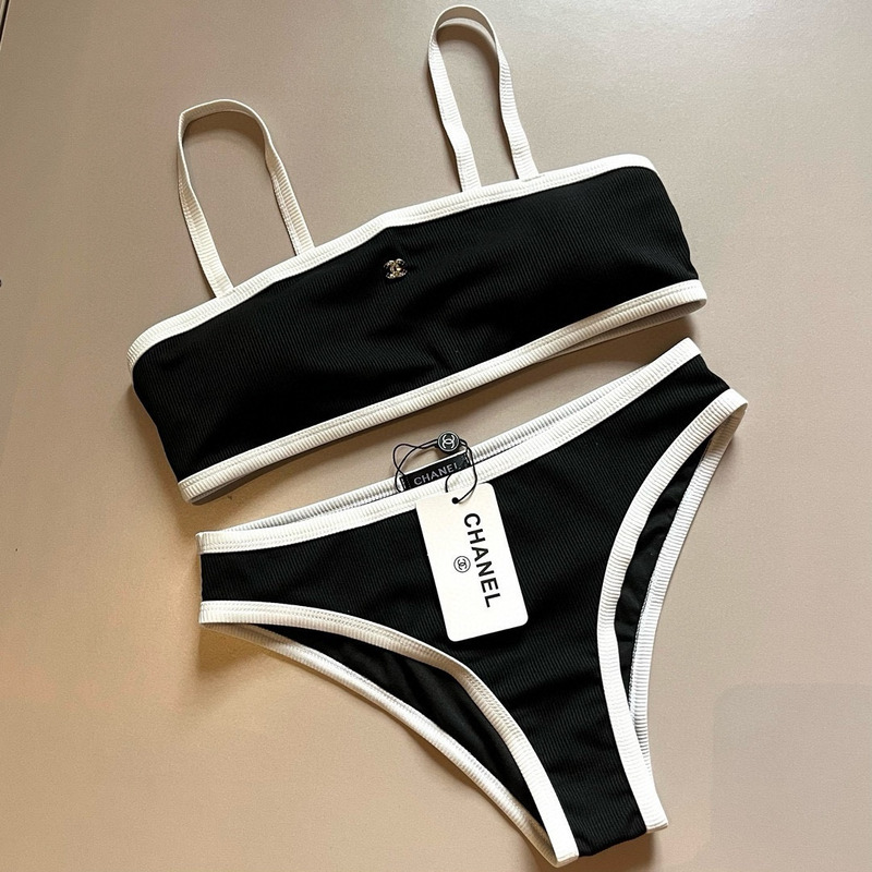 Ch*el bikini suit black