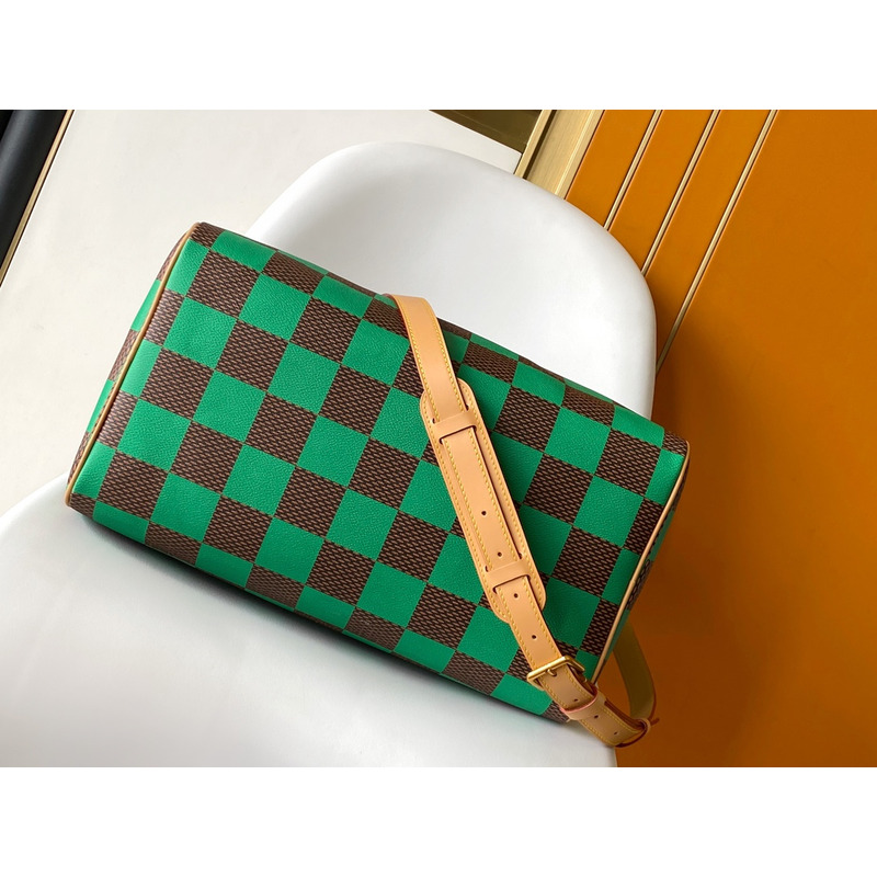l**is V*t*n speedy 40 bandoulière damier pop green