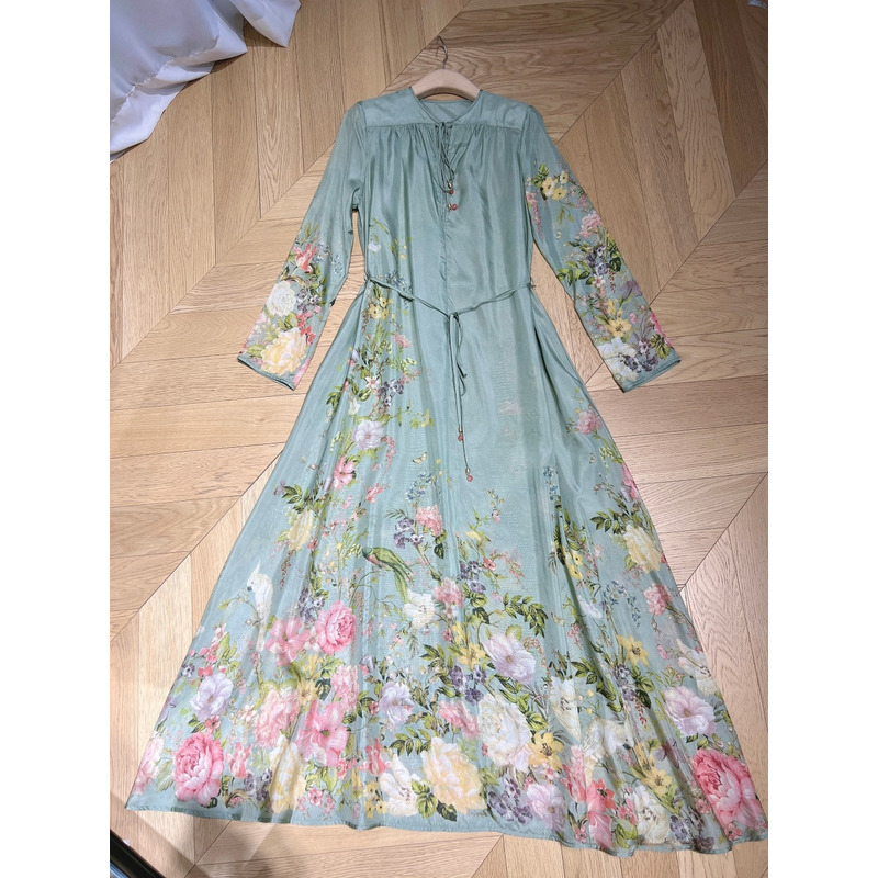 Zimmermann Dresses In Sage Floral