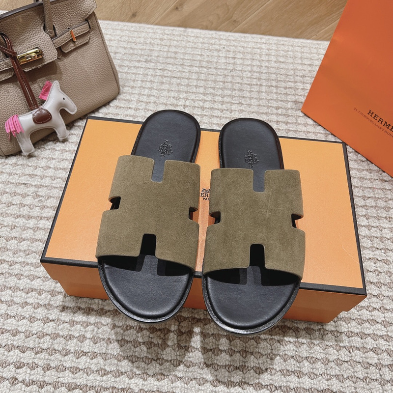 H**mes izmir sandal vert toundra