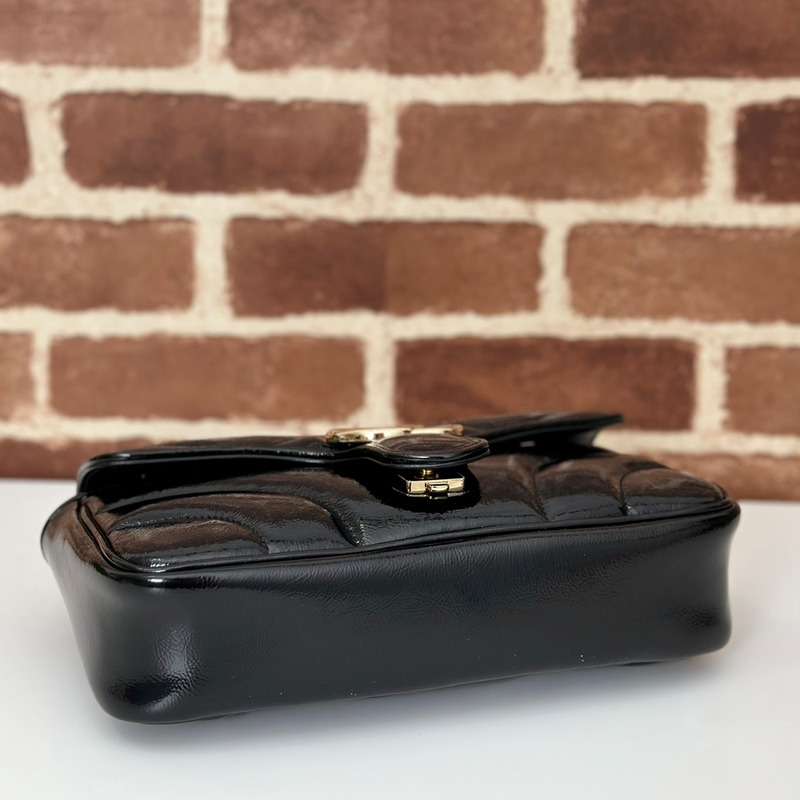 G*u*i gg marmont series small shoulder bag black