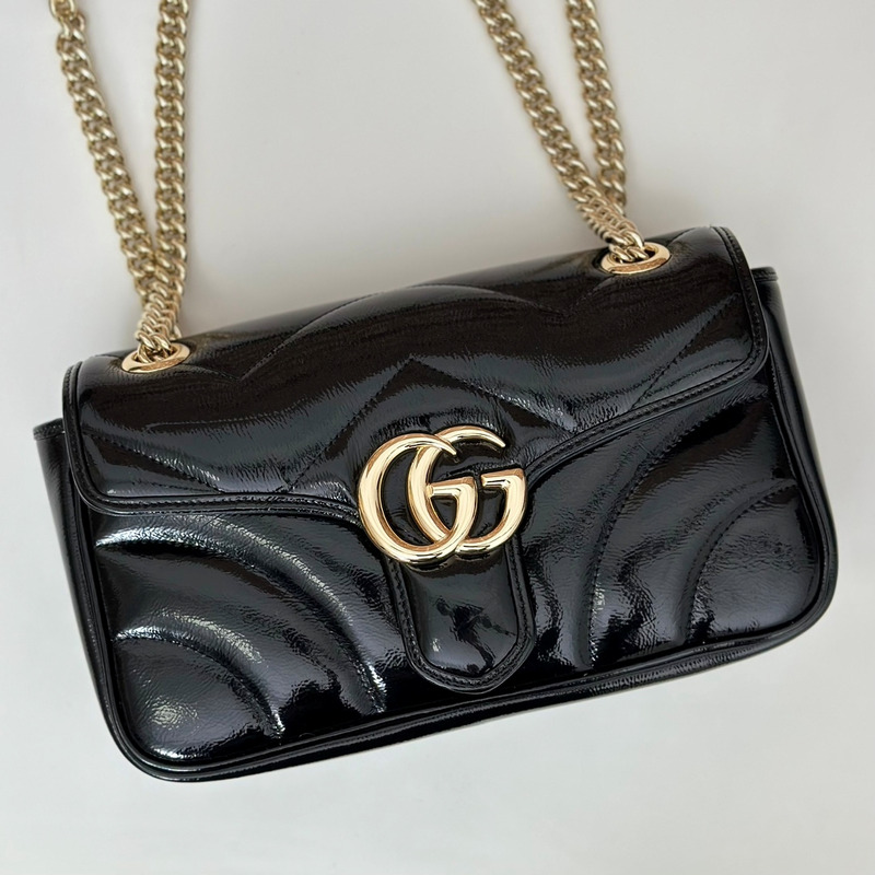 G*u*i gg marmont series small shoulder bag black