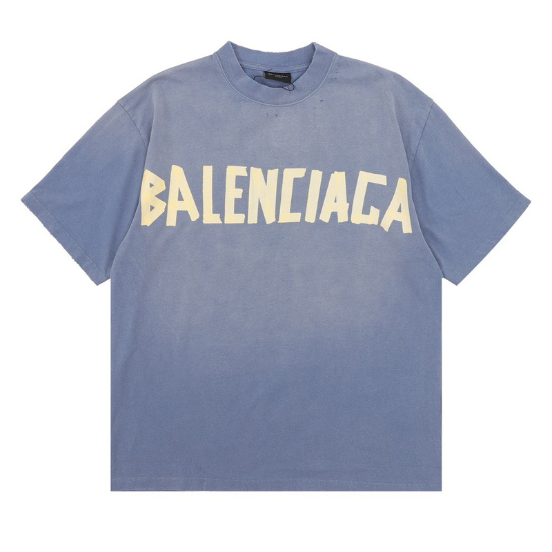 Ba*len*cia*ga cotton print t-shirt blue