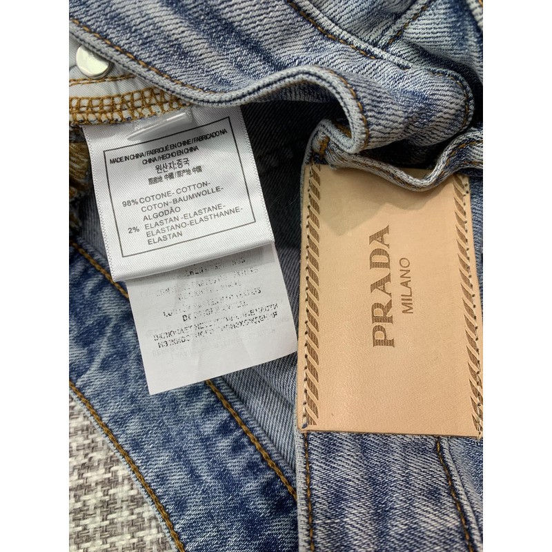 Pra*a  triangle logo jeans blue