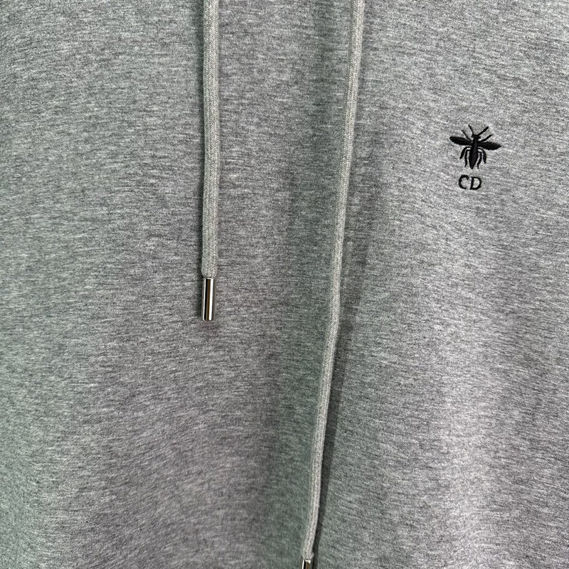 D*or ch**an D*or cd logo hoodie tracksuit in gray