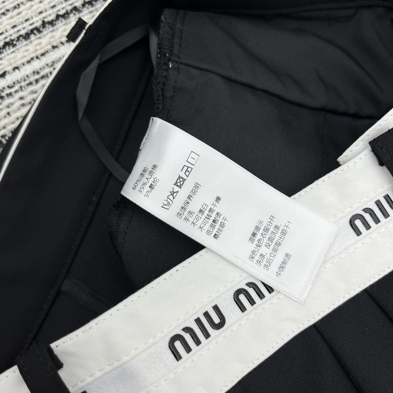 Miumiu Loose Fit Pants Black