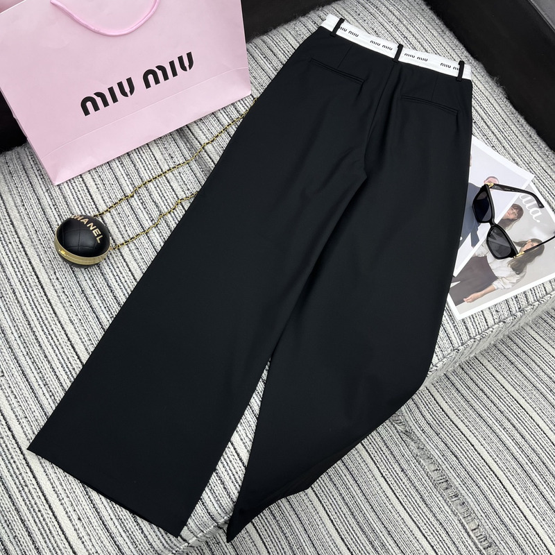 Miumiu Loose Fit Pants Black