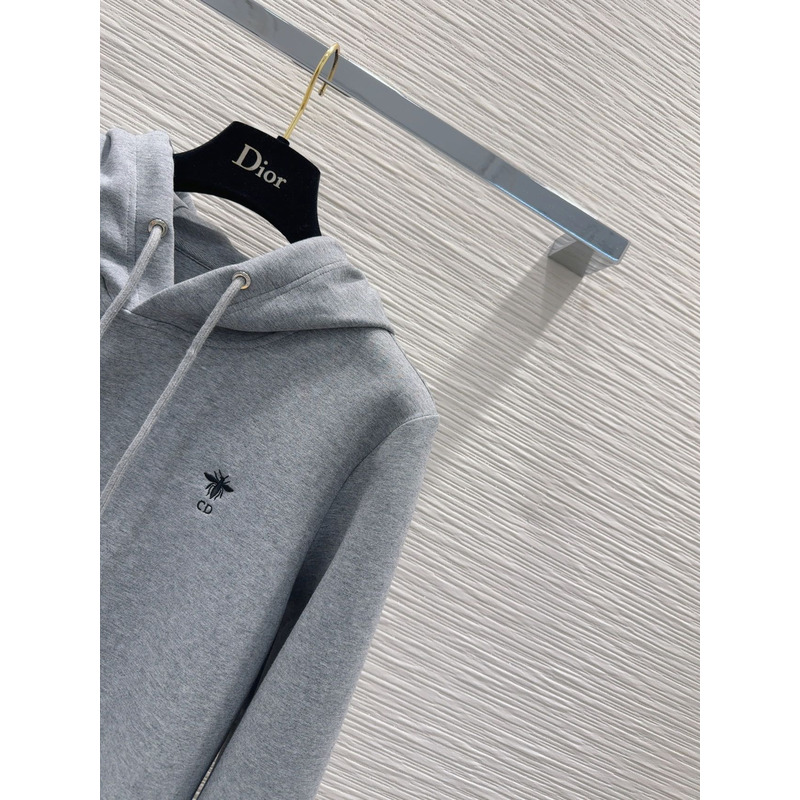 D*or ch**an D*or cd logo hoodie tracksuit in grey