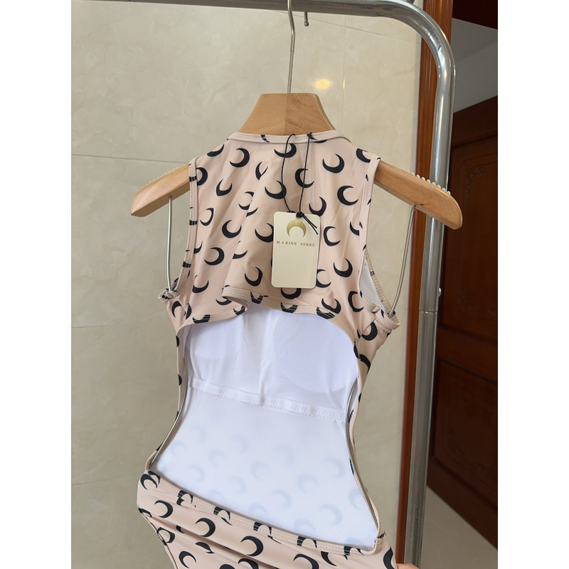 Marineserre Moon Print One Piece Swimsuit