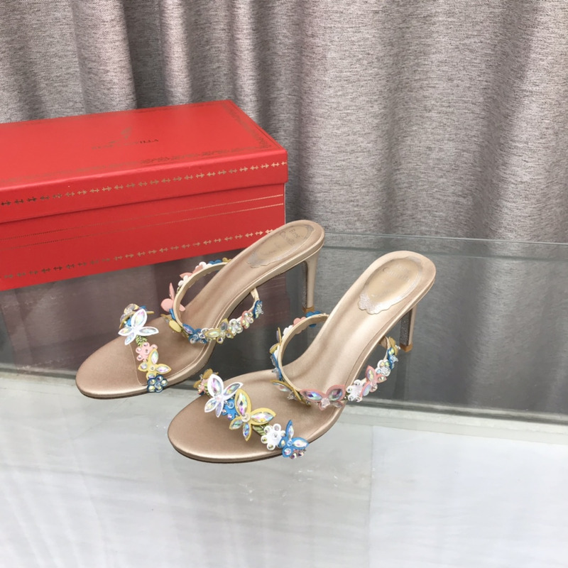 Rene Caovilla Eden Nude Sandals
