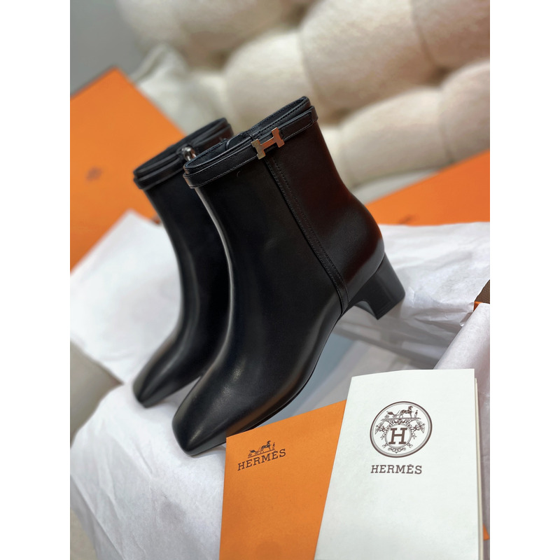 Hermès Imperial 50 Ankle Boot In Black