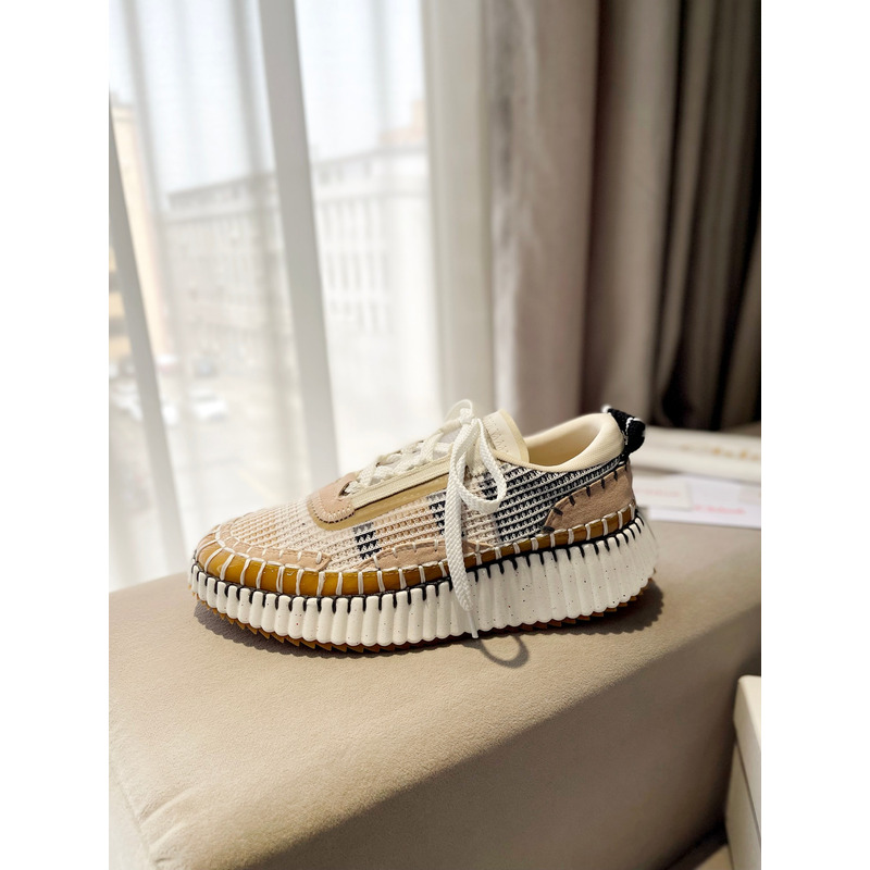 Chloe Nama Sneakers Beige