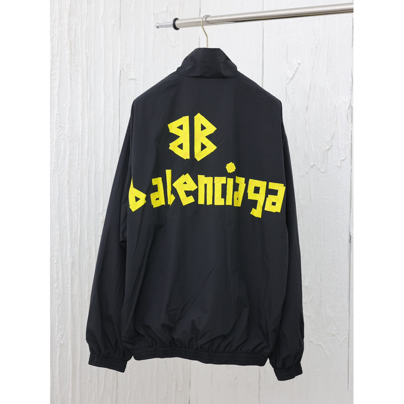 Ba*len*cia*ga logo print hoodie black