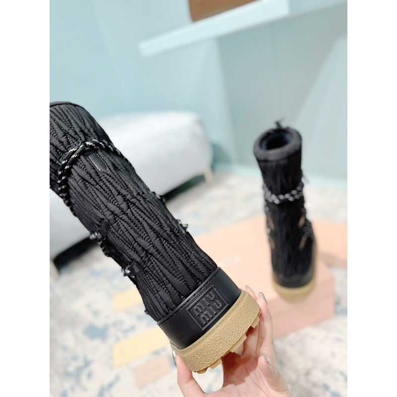 Miu Miu Snow Boots Black