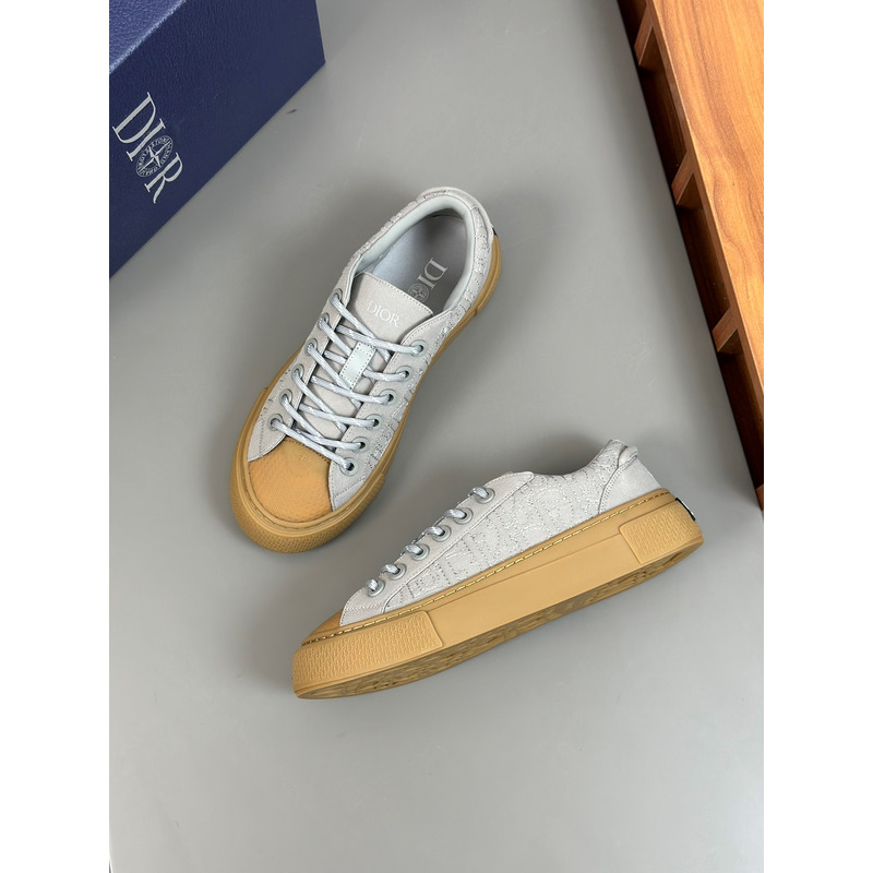 D*or and stone island b33 sneaker sliver and brown