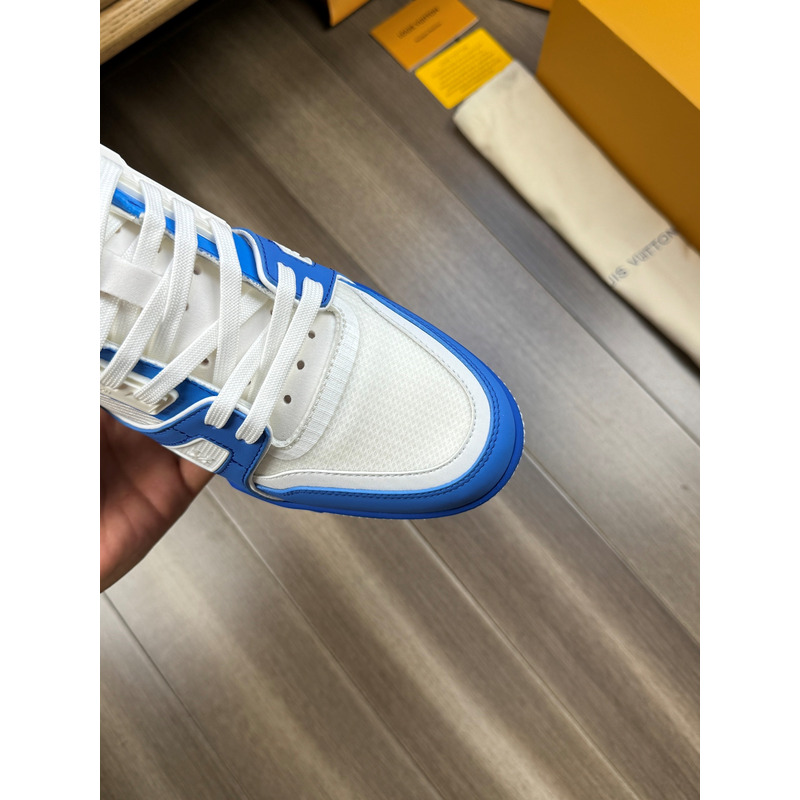 l**is V*t*n trainer calfskin white and blue