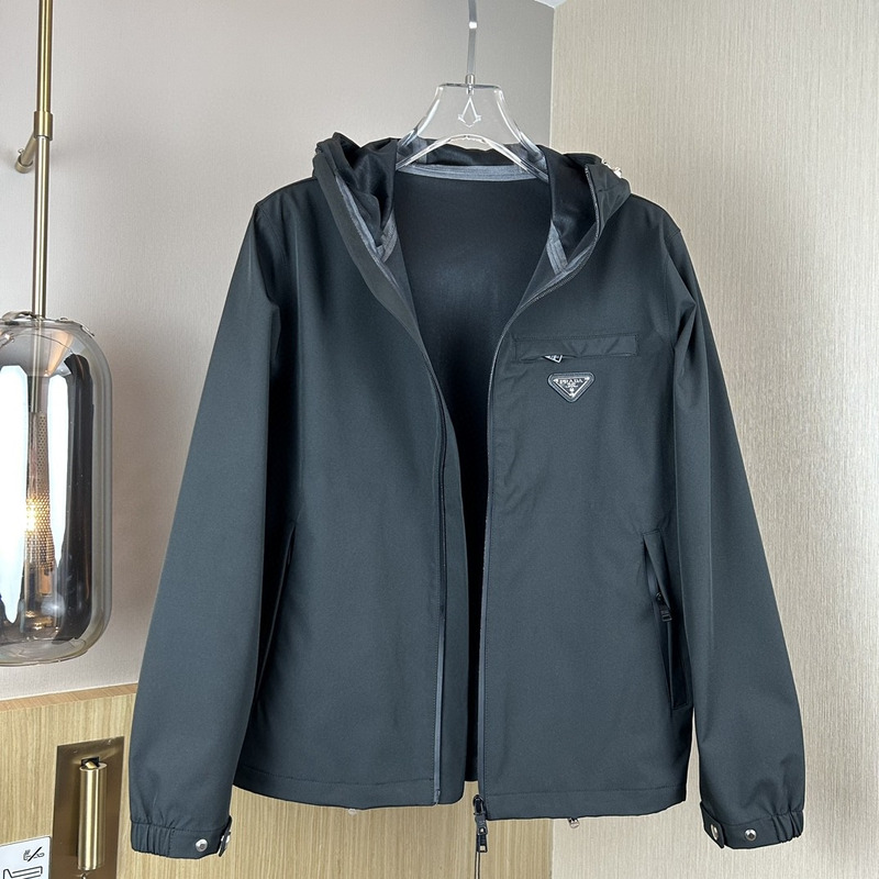 Pra*a hoodie jacket black