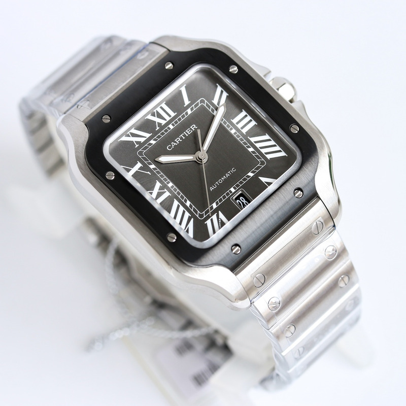 Cartier Sabtis De Steel Adlc Grey Dial Black