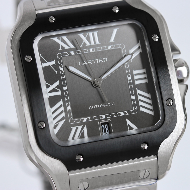Cartier Sabtis De Steel Adlc Grey Dial Black