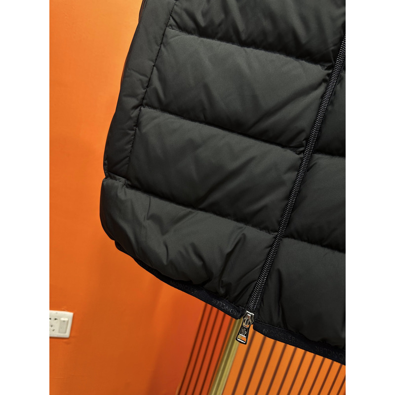 Moncler Contrin Down Vest In Black