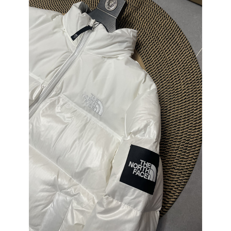 the n0*h F**e nuptse down jacket white