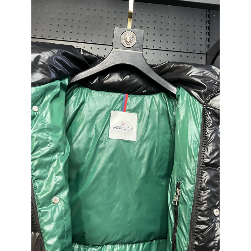 Moncler Hooded Padded Coat Black