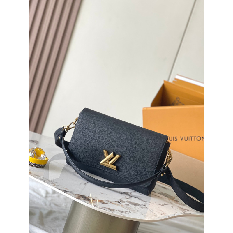 l**is V*t*n soft twist bag in black