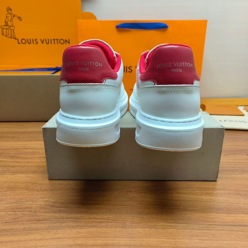 l**is V*t*n beverly hills sneaker white&red