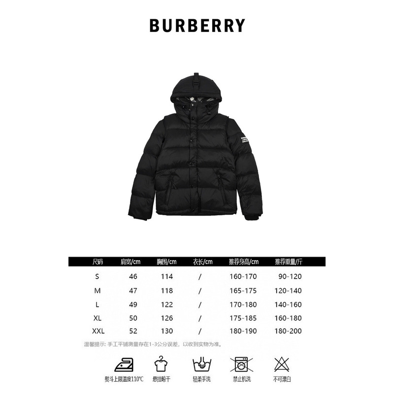 B**rry down jacket in padded nylon black
