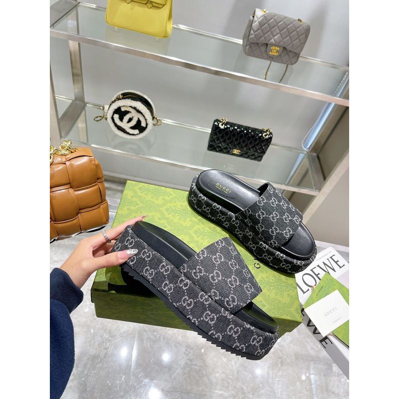 g*u*i angelina gg S*p*e platform slide black