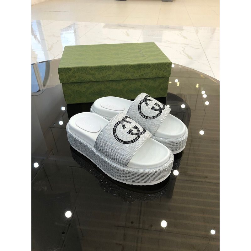 g*u*i double g Di*m*nd shinny platform white