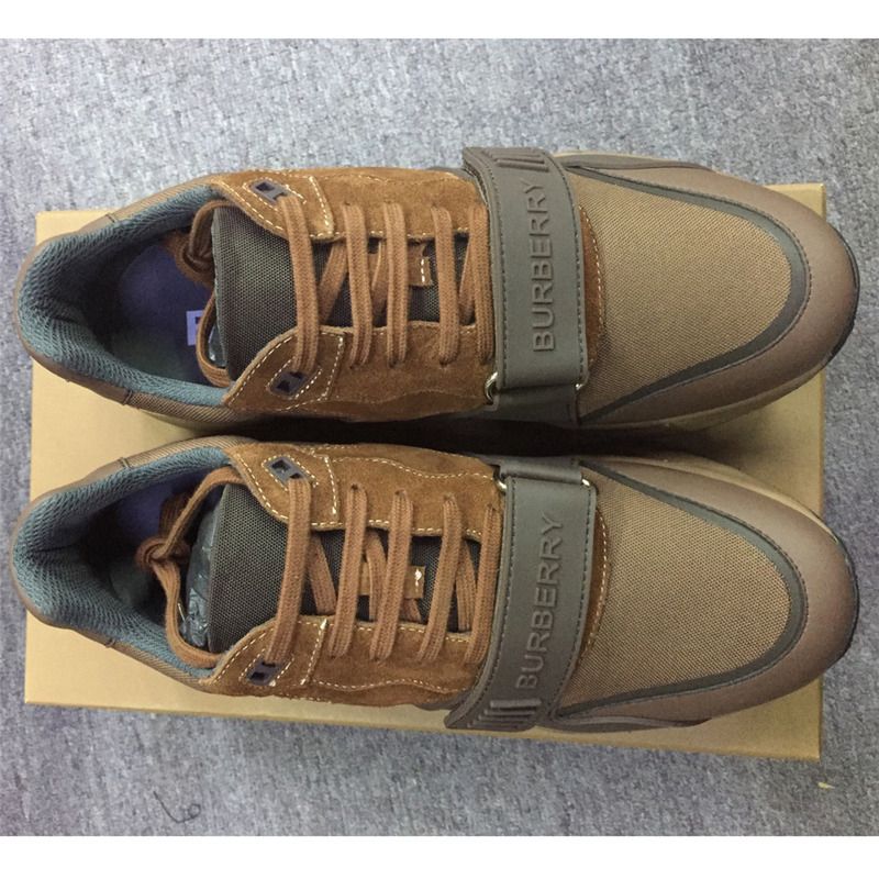 B**rry  panelled low-top sneakers