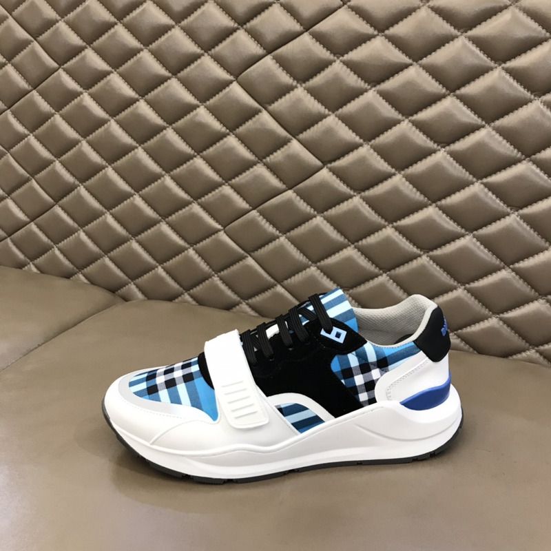 B**rry vintage check suede and leather shoes
