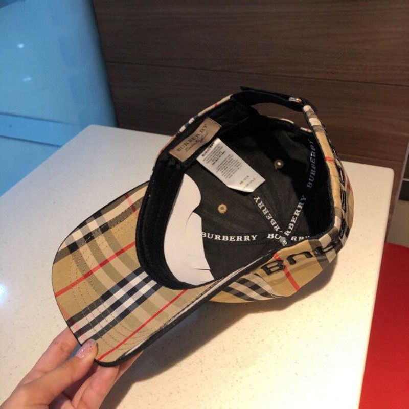 B**rry monogram motif icon stripe baseball cap