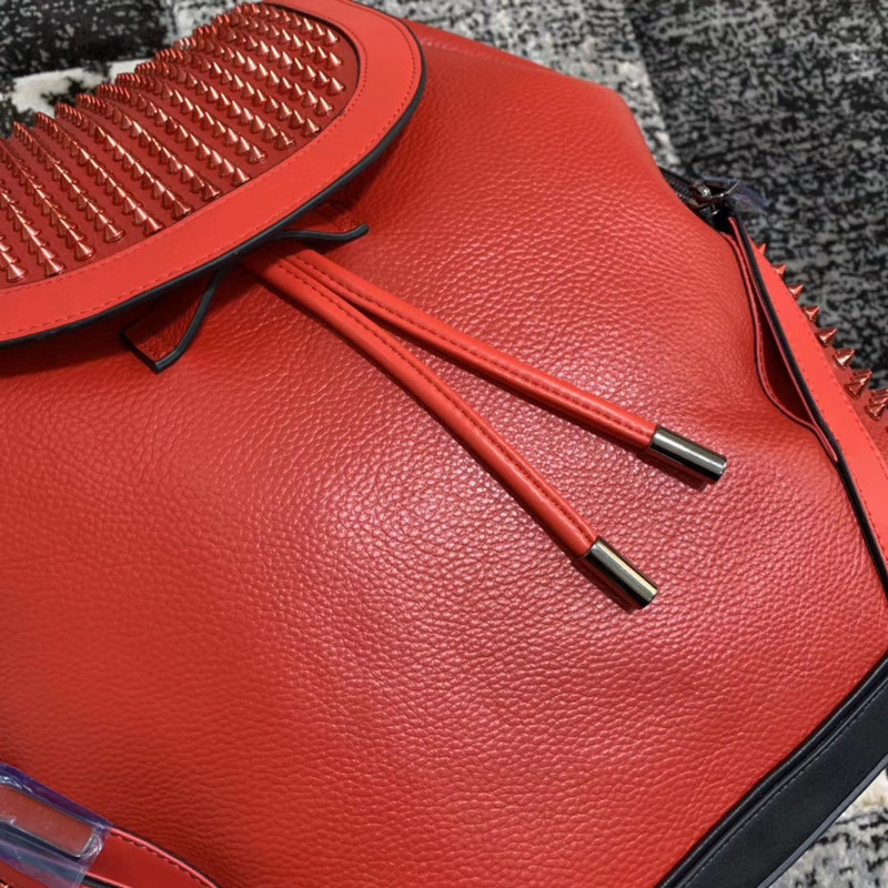 Ch**an louboutin red backpack