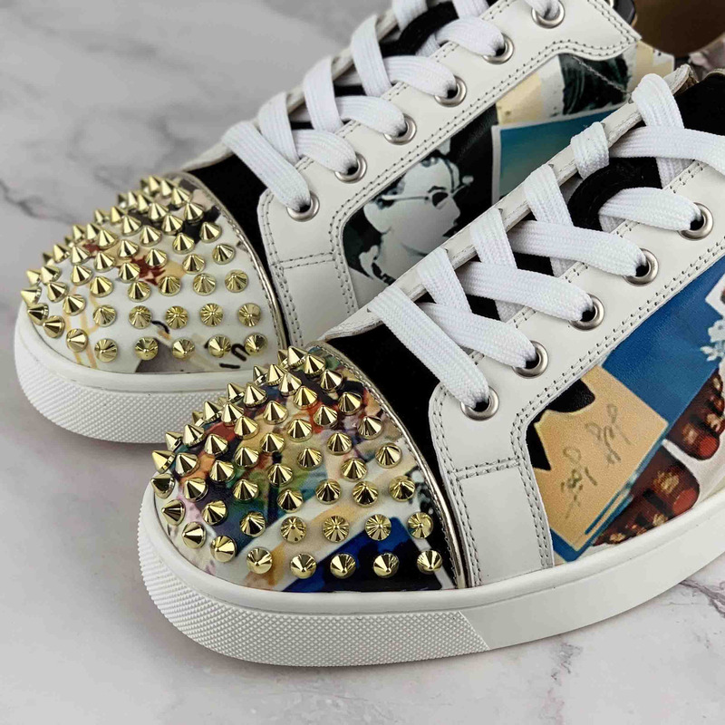 Ch**an louboutin l**is spikes orlato sneaker
