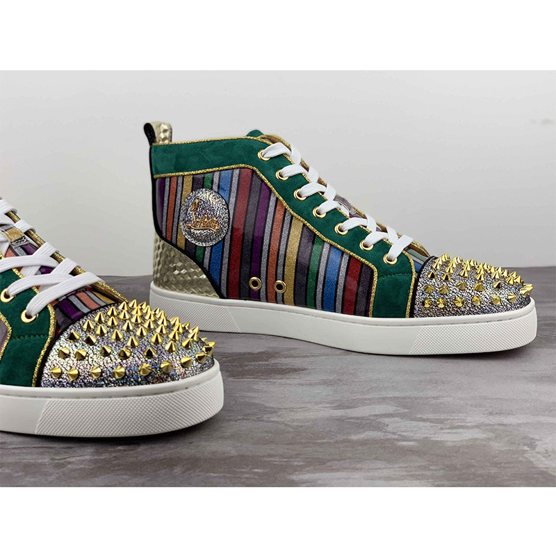 Ch**an louboutin lou spikes woman orlato flat