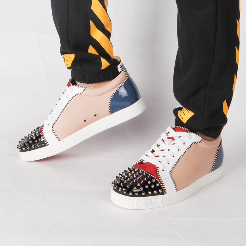 Ch**an louboutin made-to-order!!! limited version l**is junior spikes orlato men