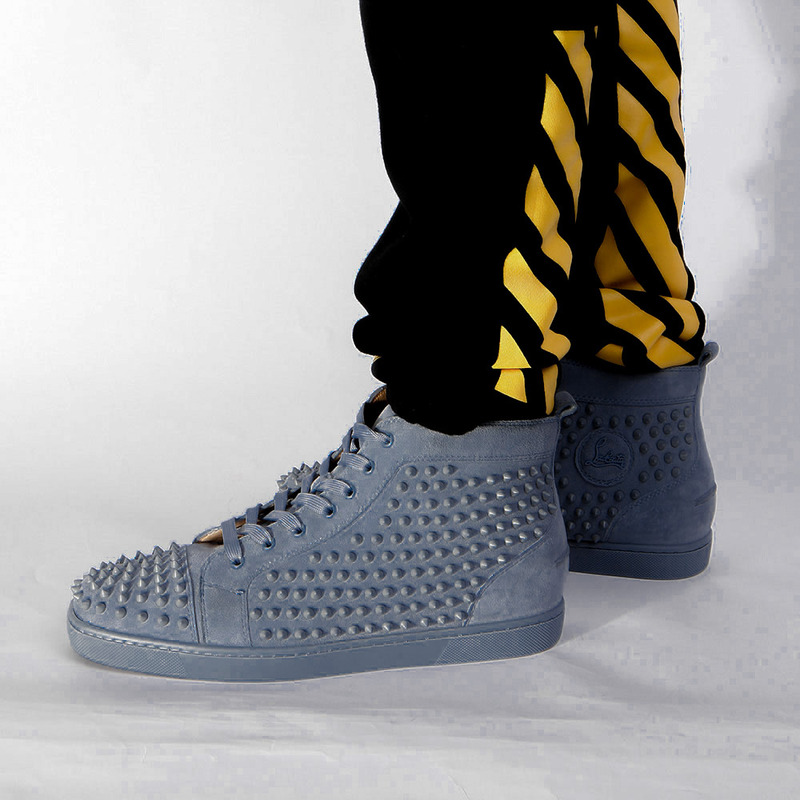 made-to-order!!! Ch**an louboutin limited version l**is spikes men