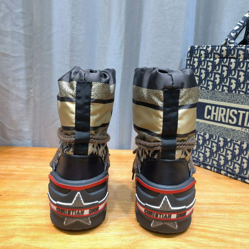 D*or alps snow ankle boot beige multicolor mizza shiny nylon