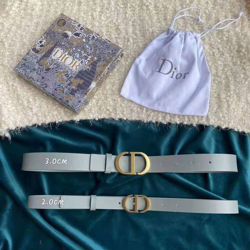 D*or leather belt with 