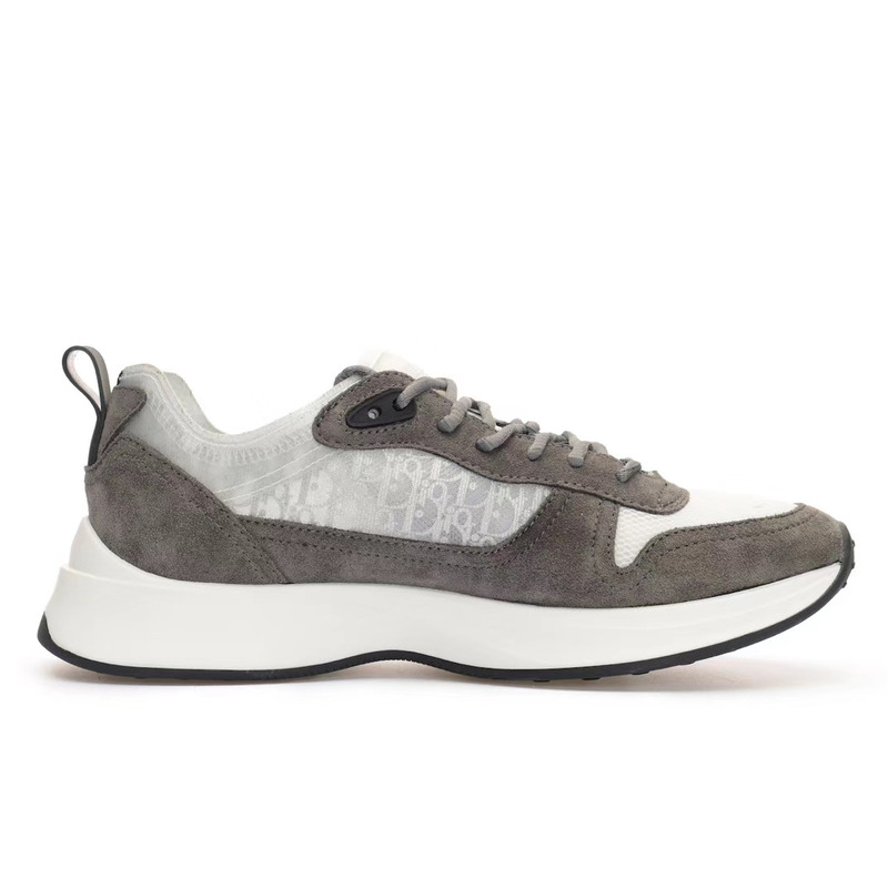 D*or b25 runner sneaker in D*or oblique gray suede