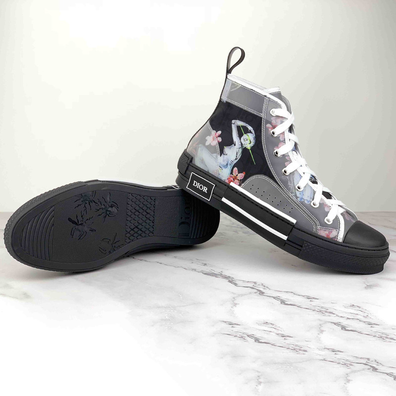 D*or "b23" high-top portrait sneaker