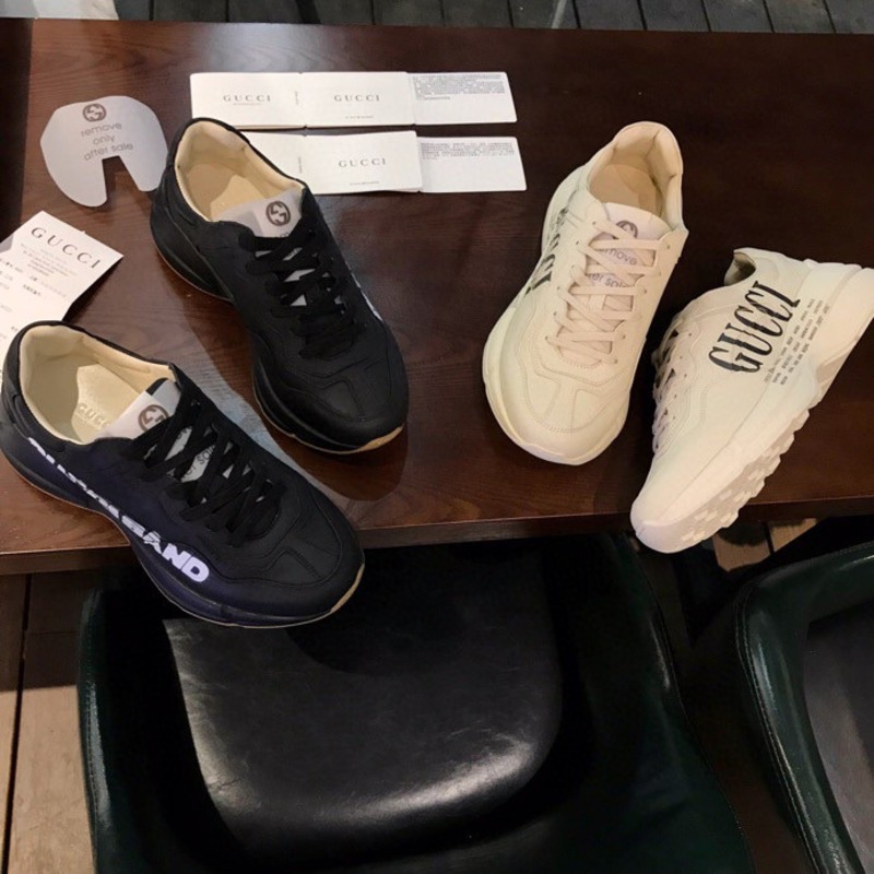 G*u*i leather band rhython sneakers