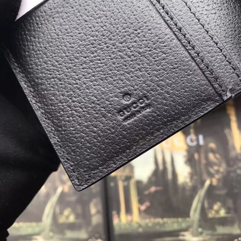 G*u*i gg marmont continental wallet black leather
