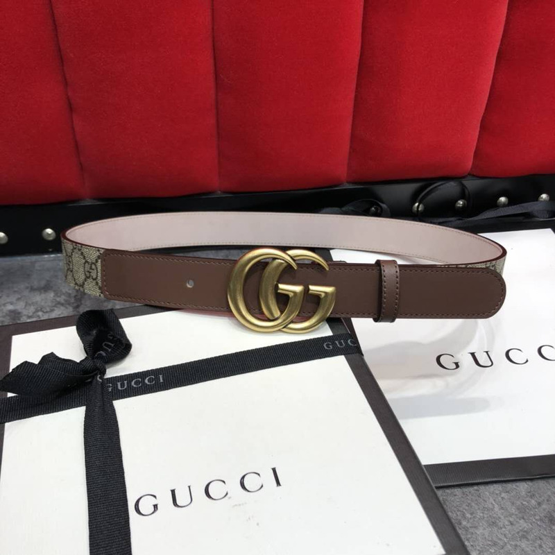 G*u*i belt with double g buckle